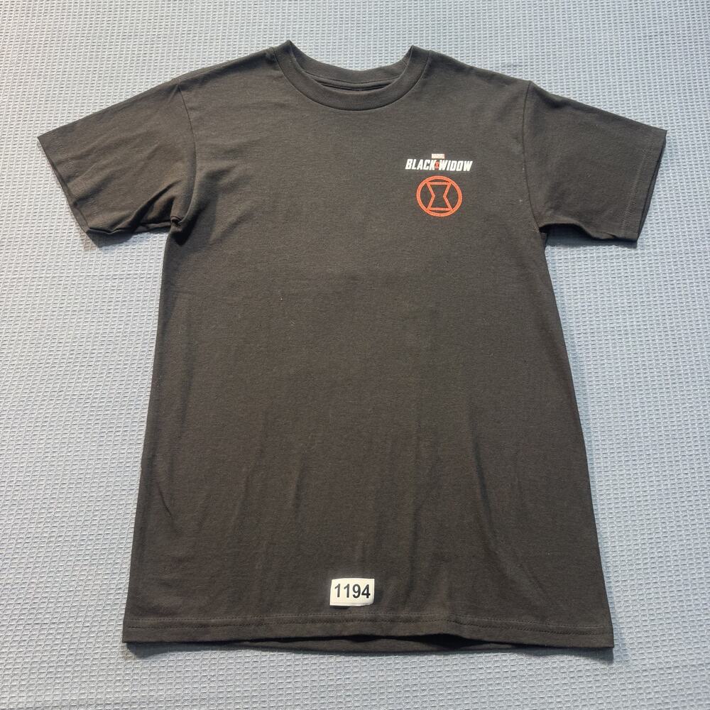 Marvel Black Widow Men Black Tee Sz S Pre-Owned Excellent